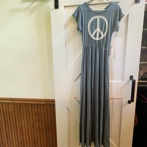 Wildfox Heart Print Maxi Dress